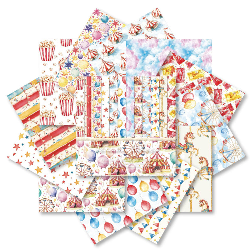 24pcs circus 6inch paper pack(TZB25121509)