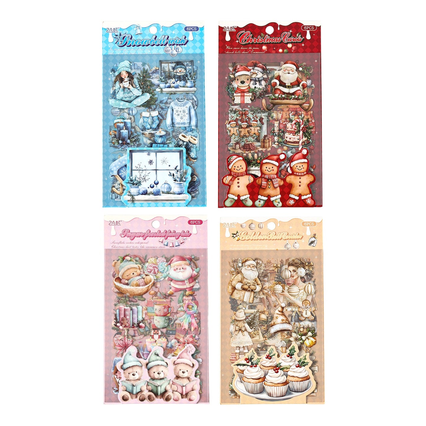 6sheets Christmas PET-sticker pack (S25092406)