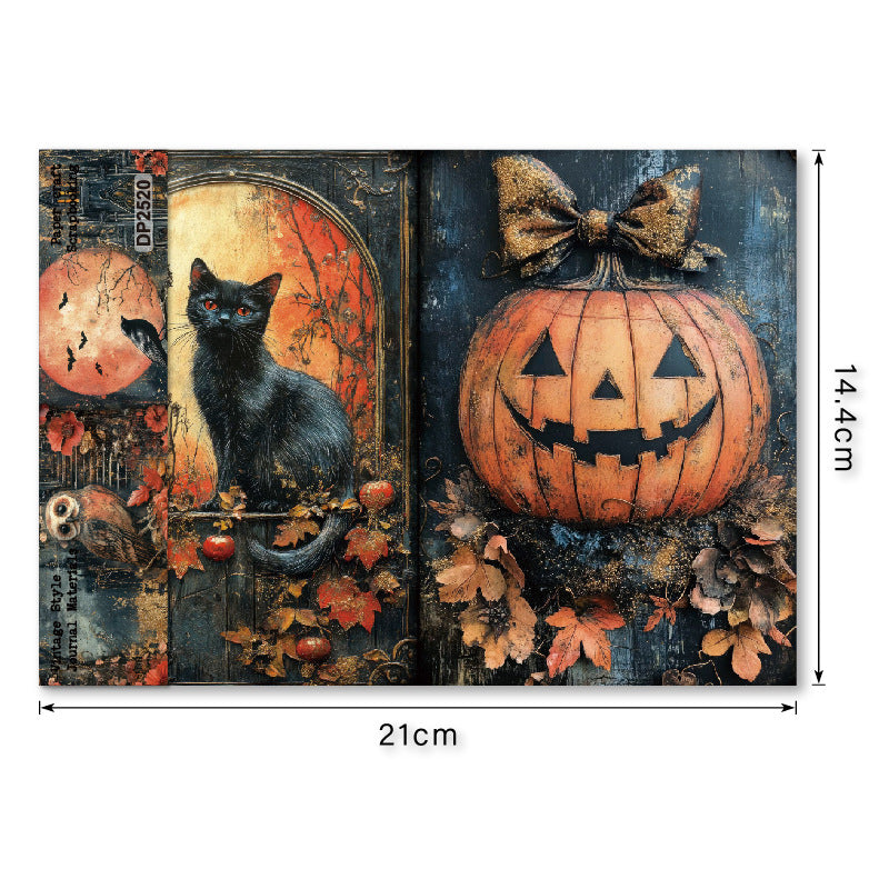 8pcs A5 size halloween paper pack (MLP25062008)