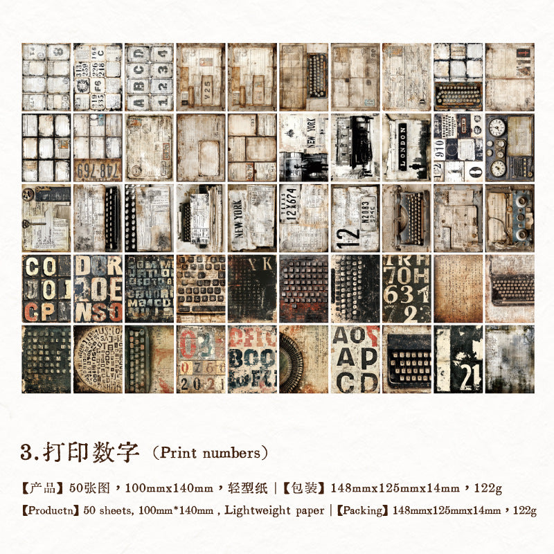 100pcs vintage paper pack(P25121606)