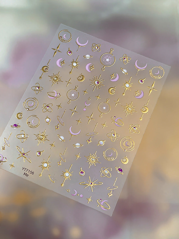 1 sheet moon sticker (S25121201)