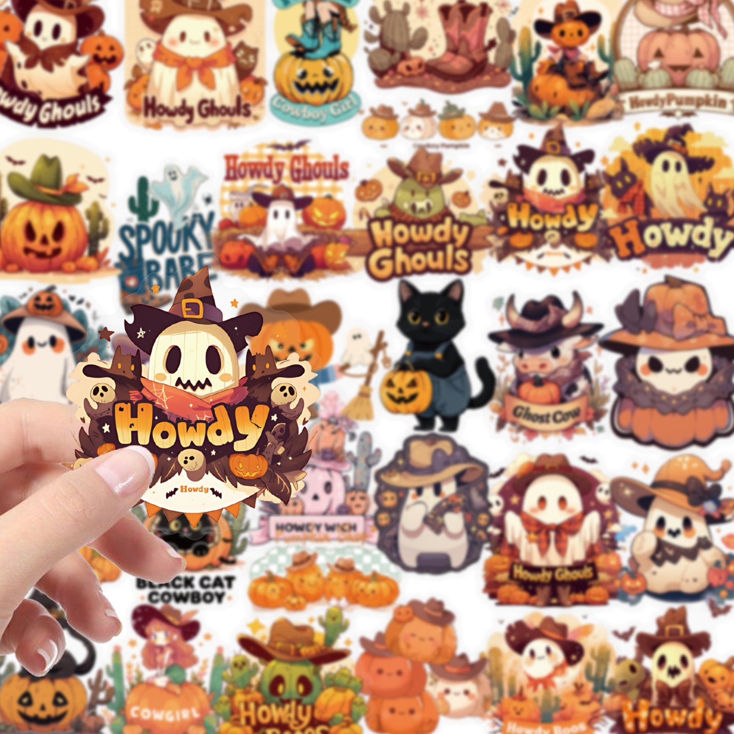 56pcs halloween PET- sticker pack (S25091706)