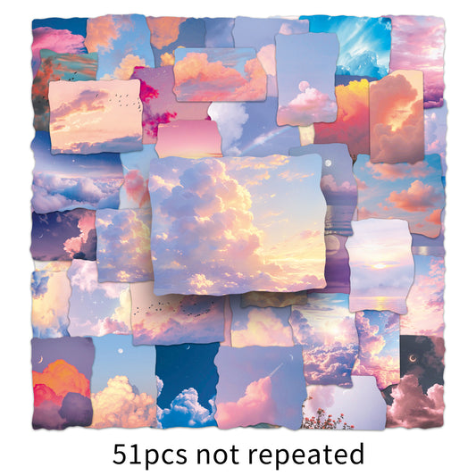 51pcs cloud sky sticker pack(S25121502)