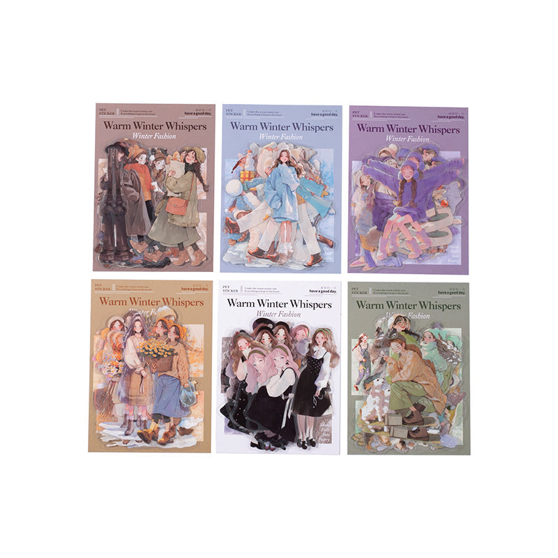 20-pack vinterklistermärken för flickor (S25110611)