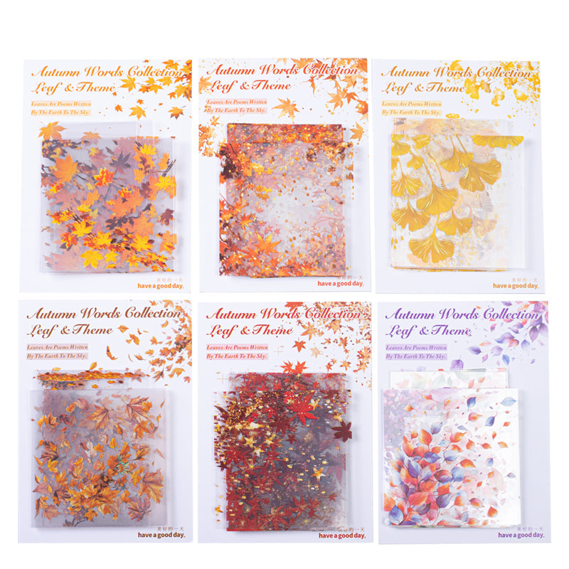 20pcs autumn leaf PET-sticker pack (S25091704)