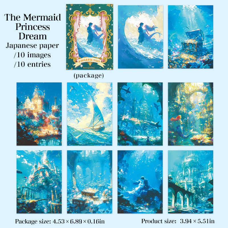 10pcs fairy tale washi-sticker pack (S25092508)