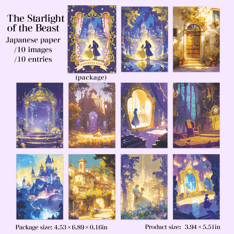 10pcs fairy tale washi-sticker pack (S25092508)