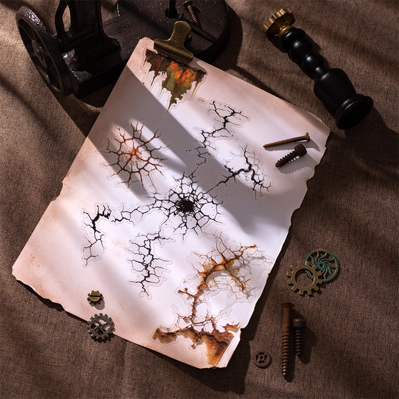 20 Stück Vintage-Rost-PET-Aufkleberpackung (S25092512)