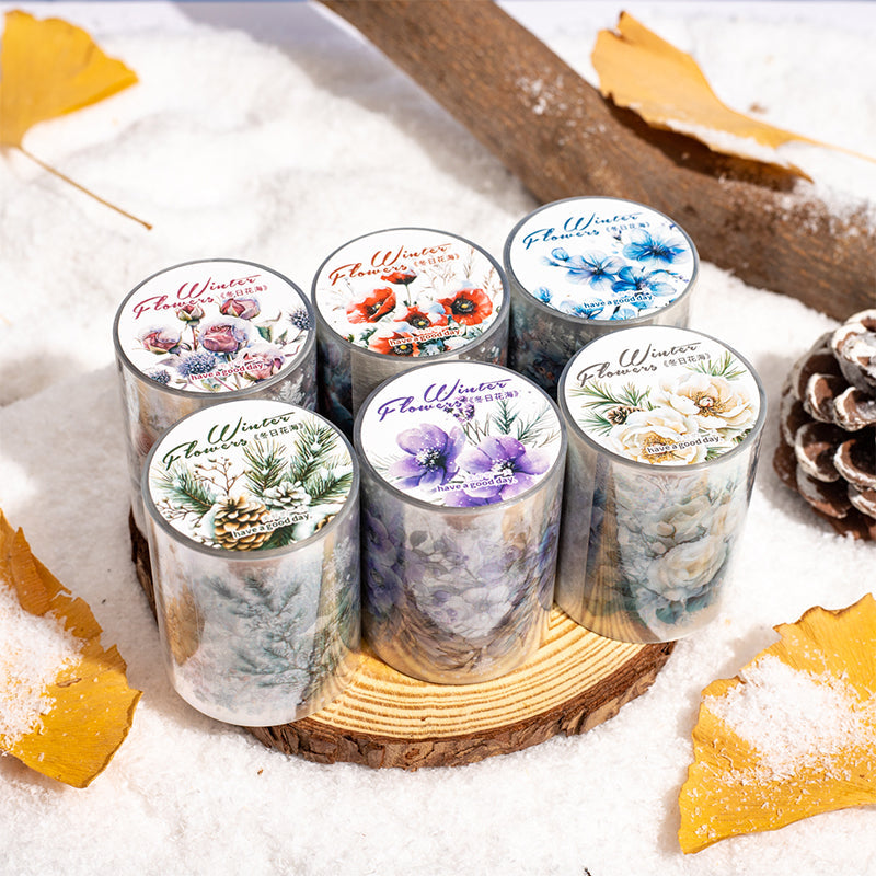 1 roll snow flowers tape (T25110610)