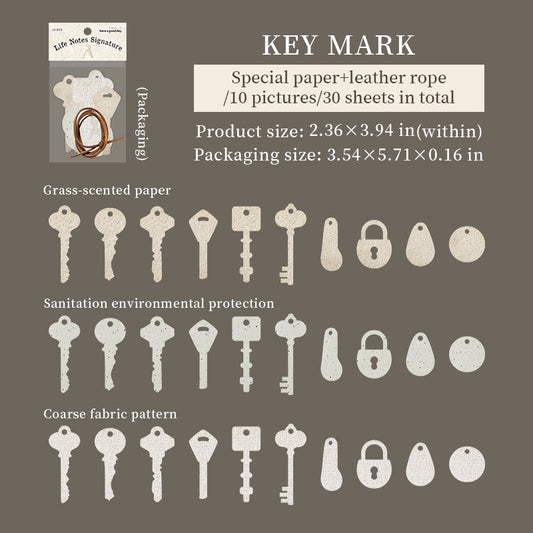 30pcs vintage vellum paper pack (p25102109)