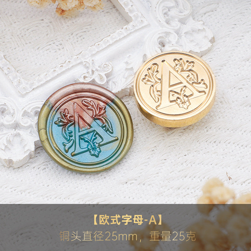 1pc Letter wax seal stamp (MLZ25041904)