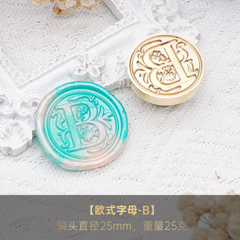 1pc Letter wax seal stamp (MLZ25041904)