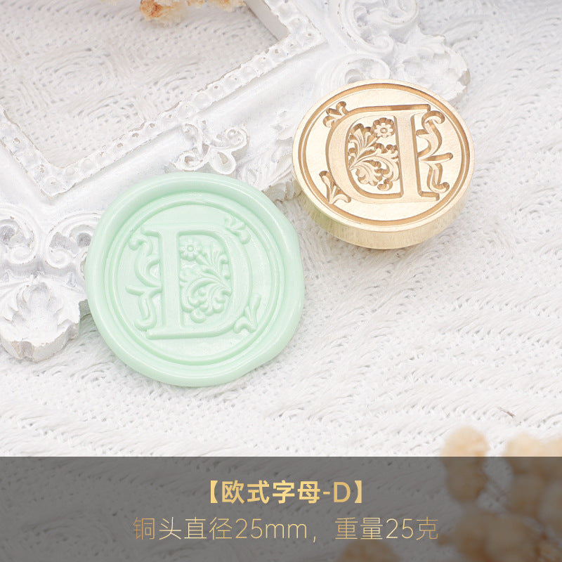 1pc Letter wax seal stamp (MLZ25041904)