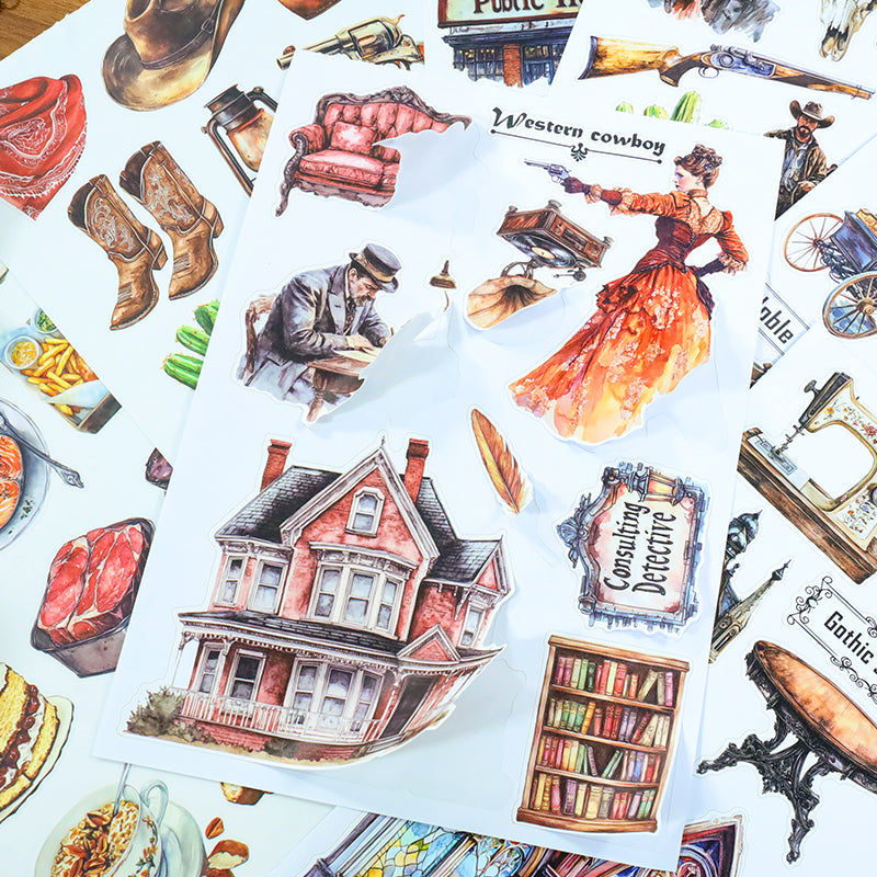 20sheets western legend sticker book (TZB25103102)