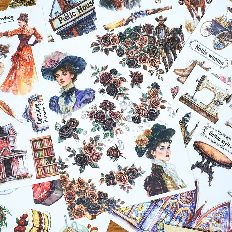 20sheets western legend sticker book (TZB25103102)