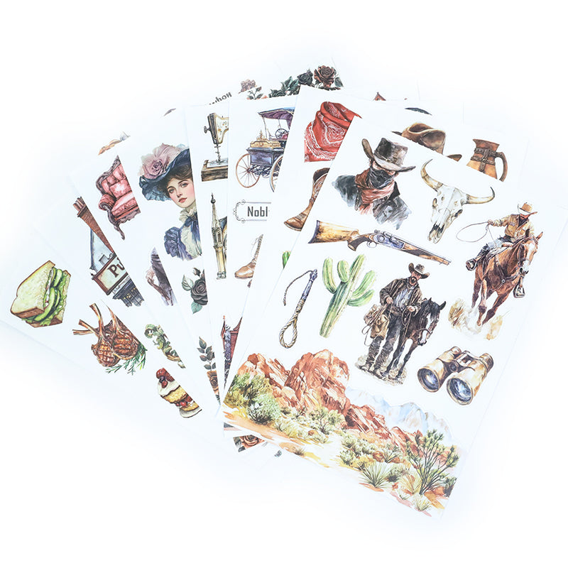 20sheets western legend sticker book (TZB25103102)