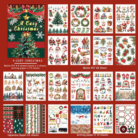 20sheets christmas sticker book (TZB25103103)