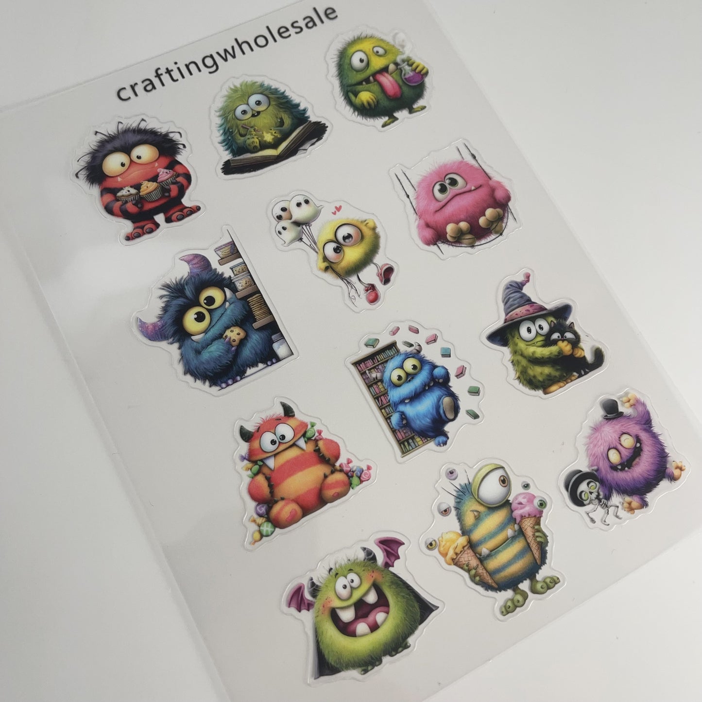 1pc Exclusive cute monster PET-stickers A5 size(S26011302)