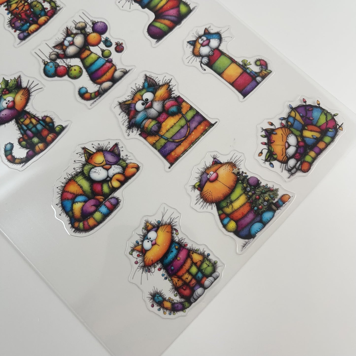 1pc Exclusive cut cat PET-stickers A5 size (S26011307)