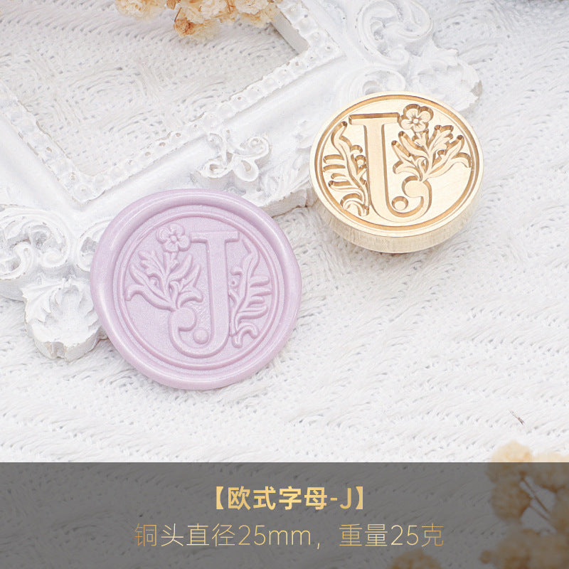 1pc Letter wax seal stamp (MLZ25041904)