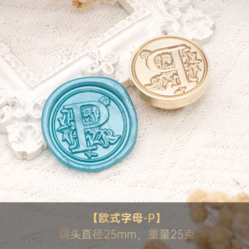 1pc Letter wax seal stamp (MLZ25041904)