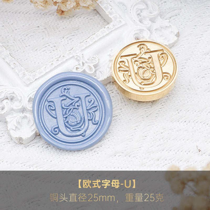 1pc Letter wax seal stamp (MLZ25041904)