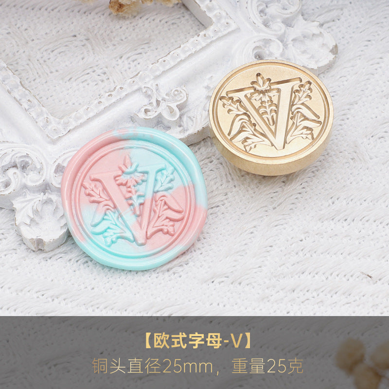 1pc Letter wax seal stamp (MLZ25041904)