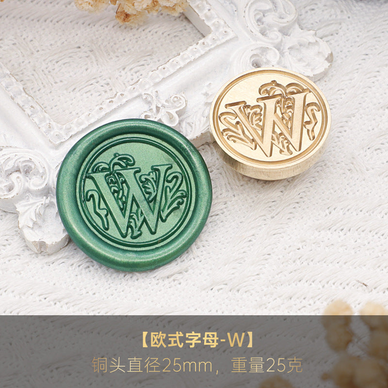 1pc Letter wax seal stamp (MLZ25041904)
