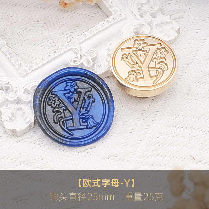 1pc Letter wax seal stamp (MLZ25041904)