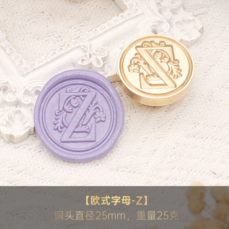1pc Letter wax seal stamp (MLZ25041904)